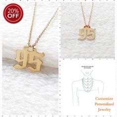 Birth Year Necklace,Personalized Number Necklace,Old English Number Necklace,Year Of Birth Necklace,Special Year Necklace,Birthday Gift #OldNeglishNecklace #NameplateNecklace #NumberNecklace #NameNecklaceGold #PersonalizedJewelry #CustomNecklace #OldEnglishNumber #OldEnglishName #YearOfBirth #CarriePendant Symbolic Personalized Necklace For Birthday Gift, Symbolic Customizable Necklace For Gift, Vintage Custom Name Necklace For Gift, Birth Necklace, Birth Year Necklace, Year Necklace, Old English Names, Number Necklace, Nameplate Necklace