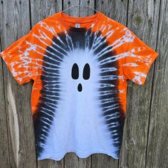 Ghost Tie Dye Tee Shirt, Halloween, Spooky, Boo Ghost - Etsy Halloween Acid Wash Casual T-shirt, Casual Acid Wash Halloween T-shirt, Casual Acid Wash T-shirt For Halloween, Casual Tie-dye Halloween Top, Casual Tie Dye Halloween Tops, Casual Tie Dye Tops For Halloween, Halloween Acid Wash Cotton T-shirt, Halloween Tie-dye Casual T-shirt, Halloween Tie Dye Crew Neck Top