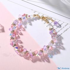 Pretty Jewelry Necklaces, Pola Gelang, Seni 3d, Gelang Manik, Kawaii Jewelry, Magical Jewelry, Jewelry Accessories Ideas, Butterfly Bracelet, Girly Accessories