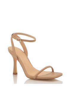 The Classic Nude Heel Square Toe and Ankle Strap Nude Bridesmaid Shoes, Nude Wedding, Nude Strappy Heels, Prom Accessories, Beige Heels, Bridal Heels, Nude Shoes, Bridesmaid Shoes, Bridesmaid Accessories