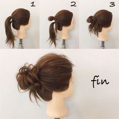 PEINADOS TENDENCIA PRIMAVERA/VERANO Fácil y rápido #likeforfollow #siguemeytesigodevuelta Sanggul Modern, Morning Time, Hair Bun Tutorial, Busy Morning, Messy Bun Hairstyles, Messy Hair, Hair Dos