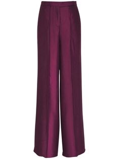 burgundy lyocell pressed crease concealed front fastening two side inset pockets two rear welt pockets wide leg Evening Pants With Pressed Crease Wide Leg, Silk Wide-leg Pants For Work, Formal Silk Wide Leg Pants With Pressed Crease, Wide Leg Pants With Pressed Crease For Evening, High-waisted Silk Wide Leg Pants For Work, Evening Wide-leg Pants With Pressed Crease, Formal Wide-leg Pants With Pressed Crease, Tailored Silk Wide Leg Pants For Formal Occasions, Silk Wide Leg Pants With Pressed Crease