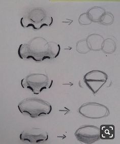 the steps in how to draw an eyeball with pencil and paper on white paper