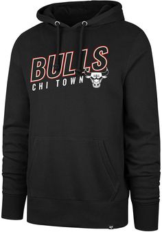 Put your Bulls spirit on display in this Chicago Bulls Long Sleeve Hoodie! You'll be cozy on game day in this Chicago Mens Black Multi Headline Hooded Sweatshirt. This Bulls Long Sleeve Hoodie features a team name and slogan with drawstring hood and kangaroo pouch. Wear your Chicago Bulls spirit with pride in this great Mens Hooded Sweatshirt! Midweight fleece for warmth and comfort, Regular fit, Ribbed cuffs and waistband, Drawstring hood and kangaroo pouch, Screen print of team graphic on fron Black Fleece Hoodie For Game Day, Black Hoodie For Game Day In Winter, Black Hoodie With Drawstring Hood For Game Day, Black Cotton Hoodie For Fan Gear, Collegiate Black Hoodie For Fan Merchandise, Black Collegiate Hoodie For Fan Merchandise, Black Cotton Hoodie With Team Logo, Black Sports Fan Hoodie For Sports, Black Team Spirit Cotton Hoodie