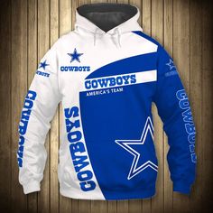 Shipping from the US. Easy 30 day return policy, 100% cotton, Double-needle neck, sleeves and hem; Roomy Unisex Fit. Cowboys Outfits, Cowboys Wallpaper, Husband Fashion, Dallas Cowboys Hoodie, Cowboys Hoodie, Pattern Hoodie, Tokyo Street Fashion, Dallas Cowboys Fans, Cheap Sweatshirts