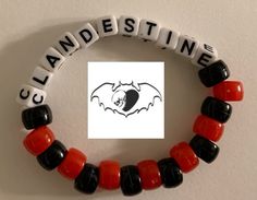 Tags) #fob #petewentz #falloutboy #kandi #bracelet Clandestine Industries, Ghost Kandi Bracelet, Ghost Bc Kandi, Mcr Kandi, Mcr Kandi Cuff, Kandi Bracelets Rave Goth, Pete Wentz