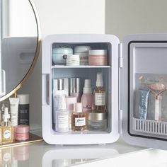 skincare fridge, beauty fridge, skincare storage, cosmetics, beauty products, makeup organization, skincare products, bathroom organization, diy cosmetics storage, skincare in fridge, how to store skincare items, where to store skincare products, skincare fridge, beauty fridge, skincare storage, cosmetics, beauty fridge, skincare fridge, skincare storage, makeup fridge, beauty products, lipstick storage, lipstick holder, how to store makeup, how to store lipstick, cosmetic storage ideas Skincare Fridge Organization, Skin Care Holder, Skin Care Fridge, Barang Aesthetic, Skincare Storage, Room Wishlist, Skincare Fridge, Mini Fridges, Skincare Organization