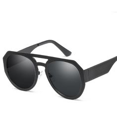 Noir - Black Unisex Sunglasses-Sunglasses-Dani Joh-Dani Joh Black Sunglasses With Mirrored Round Frame, Black Sunglasses With Mirrored Lenses And Round Frame, Black Round Frame Sunglasses With Mirrored Lenses, Modern Black Metal Sunglasses, Black Round Frame Sunglasses For Outdoor, Trendy Black Sunglasses With Metal Frame, Trendy Black Metal Frame Sunglasses, Black Metal Frame Aviator Sunglasses For Summer, Brown Aviator Sunglasses