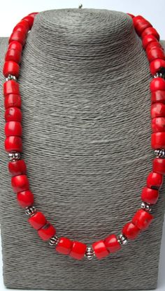 Corals are a wonderful gift for loved ones, which brings happiness, love, health. When you donate corals, you wish happiness from the bottom of your heart. Very elegant red coral Necklace. All our necklace arrives in a pretty gift box ready for gift giving Red Natural Stones Jewelry For Healing, Red Coral Single Strand Round Necklace, Red Beaded Necklaces With Natural Stones, Round Red Coral Single Strand Necklace, Red Polished Beads Necklace For Meditation, Round Single Strand Red Coral Necklace, Handmade Beads As Valentine's Day Gift, Handmade Beads For Valentine's Day Gift, Spiritual Red Coral Necklace With Polished Beads