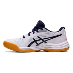 (GS) ASICS Upcourt 5 'White Peacoat' 1074A039-103 Asics Fade-resistant Sneakers For Light Sports, Asics Fade-resistant Training Sneakers, Asics Training Sneakers, Sporty Asics Running Shoes Fade-resistant, Sporty Fade-resistant Asics Running Shoes, Asics Breathable Training Sneakers, Asics Athletic Fit Sneakers For Light Sports, Asics Sneakers With Cushioned Footbed Athletic Fit, Asics Basketball Shoes With Boost Midsole