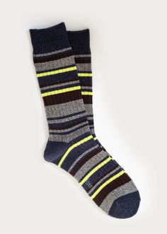 We are offering perfect winter essential #sock rendered in non-itchy wool blend, combed cotton, super soft micropoly blend for exceptional warmth and style. Striped Socks For Winter Stocking Stuffer, Striped Socks For Stocking Stuffers In Winter, Brown Ribbed Winter Socks, Sock Leggings, Sock Designs, Dressy Boots, Mens Socks Fashion, Knit Boot Socks, Wool Socks