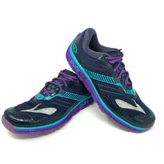 Brooks Women's Size 8 Blue Purple Pure Grit 5 Trail Running Shoes 1202301B474 Brand: Brooks Color: Blue/Purple US Size: 8 Condition: Good Used Condition. Please see all photos for the best description. Item is Pre-Owned- Major flaws will be pointed out, all pre-owned shoes may have various degrees of scuffing/markings which may/may not include other color markings, scratches, creases, nicks, dings, dents, etc. Photos will be best indicators of condition, please zoom photos to look over shoes. Pi Blue Low-top Running Shoes With Studded Outsoles, Foams Shoes, Zoom Photo, Brooks Shoes, Trail Running Shoes, Trail Running, Brooks Sneaker, Hoka Running Shoes, Vintage Tops