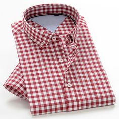 Gender: Men Item Type: Shirts Shirts Type: Casual Shirts Material: COTTON Sleeve Length(cm): Short Collar: Turn-down Collar Style: Smart Casual Fabric Type: Broadcloth Model Number: 619511 Sleeve Style: REGULAR Pattern Type: Plaid Closure Type: Single Breasted Color: 10 Clolors Size: M,L,XL,XXL,3XL,4XL,5XL,6XL,7XL,8XL,9XL,10XL Casual Plaid Cotton Dress Shirt, Plaid Cotton Dress Shirt For Summer, Casual Red Dress Shirt For Spring, Summer Shirts Men, Business Casual Shirts, American Samoa, Plaid Shirts, Short Sleeve Pattern, Business Shirts