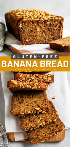 Out of back-to-school food ideas? This Gluten-Free Banana Bread is super moist and tender! Made with brown sugar and studded with walnuts, it's one of the best gluten-free bread recipes! Oat Flour Banana Bread, Gluten Free Banana Bread Recipe, Meaningful Eats, Flours Banana Bread, Gluten Free Banana Bread, Bread Easy, Brown Rice Flour, Free Friends, Gluten Free Banana