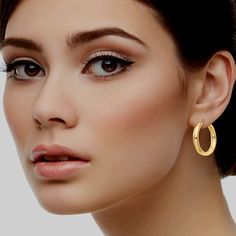 Embrace the enduring appeal of our 14K Gold 4mm Thick Classic Hoop Earrings – a must-have accessory that brings a touch of sophistication to your everyday look. Elevate your style with the timeless allure of these classic hoops.The 4mm thickness adds substance and durability to the hoops, making them a versatile and enduring addition to your jewelry collection. The warm glow of 14K gold enhances their classic charm, ensuring they remain a timeless accessory for any occasion. ✪ MATERIAL• 14K Gold Classic Earrings With Polished Finish, Everyday Elegance Round Huggie Earrings, Timeless Small Hoop Earrings For Everyday Elegance, Classic Huggie Earrings For Everyday Elegance, Elegant Small Hoop Huggie Earrings For Everyday Elegance, Elegant Small Hoop Huggie Earrings For Everyday, Classic Small Hoop Earrings For Pierced Ears, Classic Round Earrings For Everyday Elegance, Classic Round Everyday Elegance Earrings