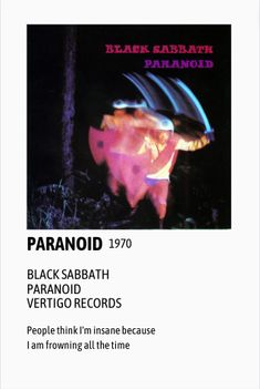 an advertisement for the black cabbath diamond album, featuring a photo of a pink pig