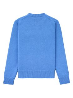 Find SPORTY & RICH Embroidered-logo Fine-knit Sweater on Editorialist. ocean blue wool knitted construction fine knit embroidered logo crew neck long sleeves ribbed cuffs and hem Fine Knit Sweater, Embroidered Wool, Cable Knit Jumper, Cashmere Jumper, Sporty And Rich, Knit Sleeve, Blue Wool, Ocean Blue, Knit Jumper