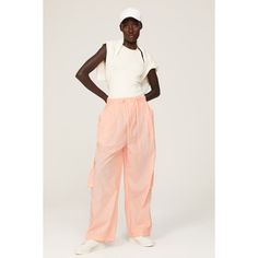 Pink nylon (100% Nylon). Pants. Pull on. 29" inseam. 15.5" rise. 22" leg opening. Imported. Nylon Pants, Rent The Runway, Weekend Style, Closet Designs, Blank Nyc, Fashion Games, Parachute Pants, Relaxed Fit, Pants