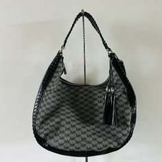 Canvas Leather Trim Gray, Black Boho Logo Accents 12.5" Width, 13.5" Height, 2" Depth Dust Bag Not Included. Pet Free & Smoke Free Environment. Boho Logo, Pink Shoulder Bag, Mk Purse, Black Boho, Michael Kors Shoulder Bag, Gray Leather, Large Shoulder Bags, Leather Crossbody Purse, Purses Michael Kors