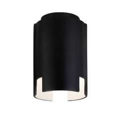 a black and white light fixture