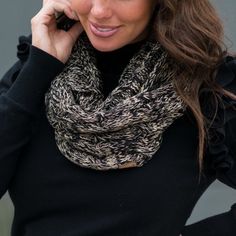 Indulge in the elegant and classic charm of the CC Popular Scarf. Crafted with the exceptional craftsmanship of C.C, this infinity scarf is a sophisticated addition for adults and teenagers alike. Choose from a range of stylish colors and bestow the iconic scarf as a memorable gift for any occasion. Experience the timeless beauty and luxurious feel of the CC Popular Scarf. Lovingly handcrafted by C.C, this stylish infinity scarf is a must-have for people of all ages. Available in an array of stu Elegant Gold Scarf One Size, Elegant Winter Scarves One Size, One Size Elegant Winter Scarves, Elegant One Size Winter Scarves, Elegant Black Winter Scarves, Elegant Black Scarves For Fall, Elegant Black Fall Scarves, Elegant Black Scarf For Fall, Yarn Scarf