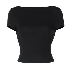 Please refer to our sizing chart for a guideline when choosing a size. 5 business days order processing time. 90% polyester 10% spandex Elegant Fitted T-shirt With Scoop Neck, High Stretch Solid Color Tops For Party, High Stretch Party Tops, Backless Fitted Top For Night Out, Versatile Backless Top For Night Out, Elegant Fitted Tops, Fitted Scoop Neck Solid Color Top, Fitted Solid Color Scoop Neck Top, Stretch Solid Color Elastane Tops