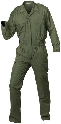 The United Unifom CDCR Rip-Stretch Jumpsuit is engineered to give you 15% stretch and solid protection while on duty. Features: Fabric: 65% Polyester / 35% Cotton, 6.5 oz. per sq. yd. 10 oz. Per Linear yd.; Lightweight Mini Ripstretch Elastic Action Waistband Gusseted Diamond Crotch Double Reinforced Knee Panels 2 Chest Pockets With Speed Flaps And Pen Slot On Left Pocket 2 Cargo Pockets Featuring Inner Pockets And Speed Flaps 2 Front Side Seam Pockets 2 Rear Pockets With Speed Flaps Durable 2-W Fitted Solid Color Utility Overalls, Solid Color Fitted Utility Overalls, Fitted Utility Overalls In Solid Color, Dark Green Uniform, Prison Jumpsuit, Stretch Jumpsuit, Utility Jumpsuit, Clothing Design Sketches, Uniform Shirts