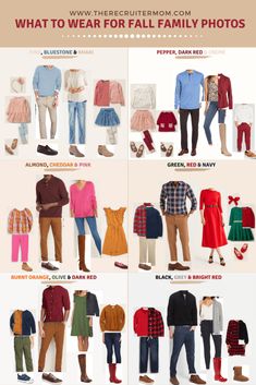 the different types of clothes for men and women