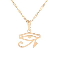 More finish options:Silver A symbol of the all-seeing third eye and an emblem of royalty, the Eye of Horus has been connected with great power since the time of ancient Egypt. Eye of Horus The Eye of Horus is an ancient Egyptian symbol known all around the world. It symbolizes healing, protection, rejuvenation, rebirth, resurrection, and wholeness. The symbol combined art, anatomy, science, and mythology. It is sometimes called the all-seeing eye as a reference to the third eye. Quality & Ma Symbolic Star Of David Engraved Necklace, Symbolic Engraved Ankh Jewelry, Silver Symbolic Evil Eye Necklace, Silver Evil Eye Symbolic Necklace, Symbolic Ankh-shaped Metal Jewelry, Symbolic Evil Eye Metal Jewelry, Evil Eye Symbolic Metal Jewelry, Symbolic Star Of David Engraved Jewelry, Symbolic Ankh Shaped Metal Jewelry