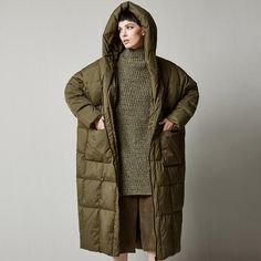 Type: Coat Waist type: Loose Pattern: Plain Material: Cotton Season:Winter Color:Black,Gray,Army Green Size:M,L,XL MLength:112 cm/44.09"Bust:130 cm/51.18"Shoulder :54 cm/21.26"Sleeve length: 61 cm /24.02"LLength:114 cm/44.88"Bust:134 cm/52.76"Shoulder:55 cm/21.65"Sleeve length:62 cm/24.41" XLLength:116 cm/45.67"Bust:138 cm/54.33"Shoulder:55 cm/21.65"Sleeve length:63 cm/24.80" Parka Coat Women, Winter Overcoat, Duck Down Jacket, Cocoon Coat, Down Puffer Coat, Denim Maxi, Womens Parka, Cotton Coat, Parka Coat