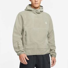 Men's Nike ACG Polartec Wolf Tree Parker Casual Sports Pullover Light -KICKS CREW Functional Sports Sweatshirt, Nike Hoodie Sweatshirt For Outdoor Activities, Hooded Winter Hiking Tops, Hooded Winter Tops For Hiking, Hooded Top For Winter Hiking, Urban Hooded Tops For Outdoor Activities, Winter Sports Top With Kangaroo Pocket, Sportswear Sweatshirt With Drawstring Hood For Outdoor, Functional Nike Sweatshirt For Outdoor