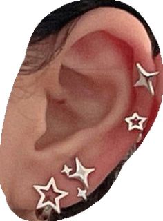 Casual Star-shaped Jewelry For Parties, Casual Star Jewelry For Summer, Summer Star-shaped Jewelry For Pierced Ears, Casual Star-shaped Summer Jewelry, Casual Summer Star Shaped Jewelry, Star Shaped Earrings For Summer, Silver Star Earrings For Summer, Trendy Summer Star-shaped Jewelry, Star Shaped Summer Party Earrings