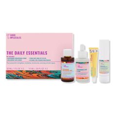 The Daily Essentials - Good Molecules | Ulta Beauty Good Molecules, Priming Moisturizer, Essentials Set, Alcohol Free Toner, Tranexamic Acid, Yerba Mate, Licorice Root Extract, Skin Prep, Body Serum