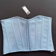 Blue Pretty Little Thing Corset Brand New Size 8 Light Blue Corset, Hoco Inspo, Corset Outfit, Waist Corset, Blue Corset, Corset Lace, Pretty Little Thing, Little Things, Halloween Costume