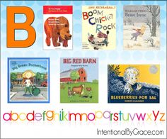 an image of children's books with the letter b in them and their illustrations