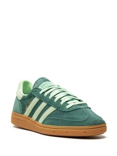 Adidas Handball Spezial "Green" Sneakers - Farfetch Women Shoes Sneakers, Adidas Handball Spezial, Adidas Handball, Sneakers Green, Handball Spezial, 2024 Style, Adidas Shoes Women, Adidas Spezial, Green Sneakers