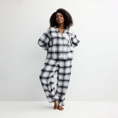 You'll love the cozy style of this Sonoma Goods For Life Flannel Notch Pajama Top & Pajama Bottoms Set. Click on this INTIMATES & SLEEPWEAR GUIDE to find the perfect fit and more! You'll love the cozy style of this Sonoma Goods For Life Flannel Notch Pajama Top & Pajama Bottoms Set. Click on this INTIMATES & SLEEPWEAR GUIDE to find the perfect fit and more! FEATURES Set includes: top and pants Top: collared neckline, long sleeves, button closure, chest pocket, straight hem Pants: elastic waistba Hem Pants, Petite Size Chart, Cozy Style, How To Hem Pants, Pajama Bottoms, Womens Size Chart, Pajama Top, Cozy Fashion, Petite Size