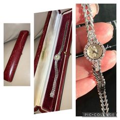 "Highest quality antique/ vintage Luxury of all time  ⚜️🔱⚜️🔱⚜️🔱⚜️🔱⚜️ Jaeger-LeCoultre 18K gold diamonds bracelets watch ⚜️Winds and sets well , timekeeping Good.  🧸Oiled & Serviced !  ⚜️18K solid gold case and bracelets (hall marked)  🧸23pcs VVS , D Color , Genuine Diamonds  ⚜️Signed Movement, dial , case , buckle, box  🧸100% original antique  ⚜️Cosmetic condition: Top- 95%new (minty )  🧸 perfect Dail ,  ⚜️ comes with Jaeger-LeCoultre it's original box  JAEGER LECOULTRE 18K solid gold an Luxury Antique Watch With Automatic Movement, Vintage Diamond Watch With Diamond Hour Markers For Evening, Antique Diamond Watch With Diamond Hour Markers, Antique Diamond Watch For Evening, Hallmarked Diamond Watch For Evening, Hallmarked Diamond Watch For Evening, Round Shape, Vintage Diamond Watch For Evening, Hallmarked Vintage Jewelry For Evening, Vintage Hallmarked Jewelry For Evening