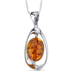 Peora.com - Amber Pendant Necklace Sterling Silver Cognac Color Large Oval SP11108, $39.99 (http://www.peora.com/amber-pendant-necklace-sterling-silver-cognac-color-large-oval-sp11108) Blue Sapphire Pendant, Sapphire Necklace Pendants, Amber Gemstone, Cognac Color, Amber Pendant, Necklace For Girlfriend, Bee Necklace, Promise Rings For Her, Mom Jewelry