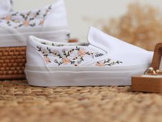 Embroidered Slip-on Sneakers For Summer, Summer Embroidered Slip-on Sneakers, Embroidered Sneakers For Spring, Spring Embroidered Sneakers, Embroidered Closed Toe Sneakers For Spring, Floral Embroidery Summer Sneakers, Floral Embroidered Summer Sneakers, Floral Embroidered Sneakers With Round Toe For Summer, Floral Embroidered Summer Sneakers With Round Toe