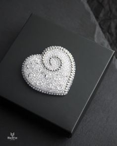 #beadedbrooch #heartbrooch #crystalbrooch Silver Crystal Brooches As Gift, Silver Crystal Brooches For Gift, Elegant Silver Heart Brooches, Elegant Silver Heart-shaped Brooches, Elegant Silver Beaded Brooches, Elegant Silver Heart Brooch, Elegant Silver Heart-shaped Brooch, Elegant Heart-shaped Wedding Brooch, Elegant Embellished Brooches For Gift