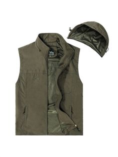 Product category: wide shoulder undershirtColor: black, khaki, army green, darkblueSize:M,L,XL,2XL,3XL,4XL,5XL,6XL,7XLLength:WaistApplicable season: fallNeckline shape: stand-up collarStyle details: vest Mens Outdoor Vest, Mens Vest Casual, Men's Vest, Functional Fashion, Mens Vest, Black Khakis, Army Green, Stand Up, Collar Styles