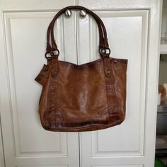 Beautiful Distressed Leather Scuffs And Marks See Pictures For Details No Stains Or Marks Inside One Zipper Pocket 2 Slip Pockets Frye Bags, Leather Shoulder Handbags, Distressed Leather, Shoulder Handbag, Shoulder Handbags, Zipper Pocket, Bag Lady, Zipper, Handbags