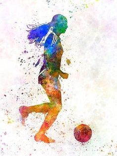 Girl playing soccer football player silhouette • Millions of unique designs by independent artists. Find your thing. Football Player Silhouette, Girl Playing Soccer, Soccer Pro, Art Football, Soccer Art, Playing Soccer, Colin Kaepernick, X Games, Soccer Quotes