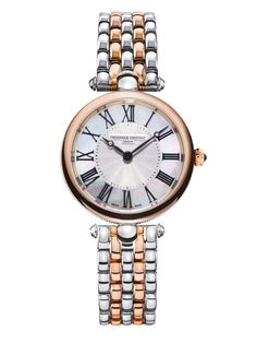 Frederique Constant Classics Art Deco Round Art Deco Watch, Frederique Constant, Art Deco Bracelet, Jared The Galleria Of Jewelry, Smart Watches, Rose Gold Bracelet, Art Deco Diamond, Gold Plated Bracelets, Two Tone Watch