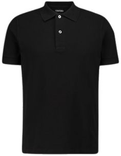 Black Toms, Black Shop, Cotton Polo Shirt, Cotton Polo, Sleeve Cotton, Tom Ford, Polo Shirt, Ford, Short Sleeves