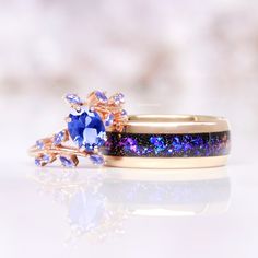 Step into a world of enchantment with our Cornflower Sapphire Leaf Fairy Engagement Ring, a mesmerizing blend of nature and magic. Handcrafted in 14K solid rose gold, this ring features a stunning cornflower sapphire at its heart—a gemstone known for its vivid, rich blue hue, symbolizing loyalty, wisdom, and grace. ►The delicate band is adorned with intricate leaf detailing, inspired by the beauty of an enchanted forest, giving this ring an ethereal, fairy-tale charm. Perfect for those who dream Fairy Engagement Ring, Cornflower Sapphire, Leaf Fairy, Ethereal Fairy, Mens Wedding Bands Black, Cornflower Blue Sapphire, Blue Sapphire Engagement Ring, Black Wedding Band, Sapphire Engagement Ring Blue