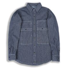 Men's Amekaji Western Shirts Railroad Striped Work Shirts Casual Denim Shirts Feature:  Brand new & Top quality. 100% high grade cotton,The fabric is thicker   Multi-pockets design tooling style   Three pin process, can be used as a shirt or coat   Note:  1.Actual fabric colors may vary slightly from online colors due to variations in screen color settings. 2.The size is Asian size ,To be safe,Please measure one of your own Shirt to make comparison with ours, so as to select a correct size.Pleas Retro Denim Jacket, Cargo Coat, Casual Denim Shirt, Striped Denim, Denim Shirt Men, Denim Shirts, Work Suits, Cargo Shirts, Screen Color