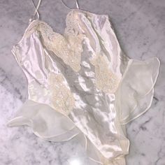 New Never Used Mint Condition Size S O Victoria's Secret Fitted Coquette Sleepwear, Fitted White Victoria's Secret Sleepwear, Fitted Sheer Sleepwear By Victoria's Secret, Fitted Sheer Victoria's Secret Sleepwear, Victoria's Secret Fitted Satin Sleepwear, Fitted Satin Sleepwear By Victoria's Secret, White Spring Bodysuit For Bedtime, Fitted Cream Sleepwear For Bedtime, Cream Fitted Sleepwear For Bedtime