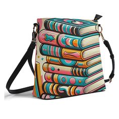 Be the envy of bookworms everywhere with our Book Lover Bucket Bag! This trendy retro style shoulder bag is perfect for carrying your f - 8135779025051 Retro Shoulder Bag For Travel And Back To School, Retro Bags With Adjustable Strap For Back To School, Retro Back To School Bag With Adjustable Strap, Retro Rectangular Shoulder Bag For Back To School, Retro Phone Case, Modern Blankets, Mcm Handbags, Retro Phone, Stylish Purse